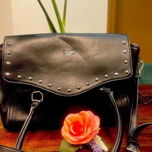 BLACK  Guess Satchel crossbody handbag